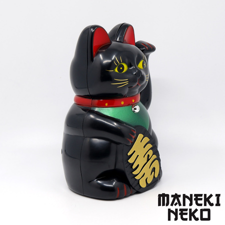 Maneki Neko czarny Kot Szczęścia